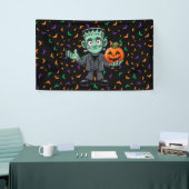 Niedlich, Cartoon Frankensteins Monster Banner (Messeveranstaltung)