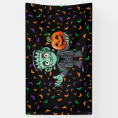 Niedlich, Cartoon Frankensteins Monster Banner (Vertikal)