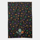 Niedlich, Cartoon Frankensteins Monster Geschirrtuch (Vertikal)