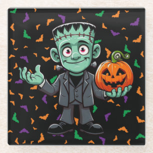 Niedlich, Cartoon Frankensteins Monster Glasuntersetzer