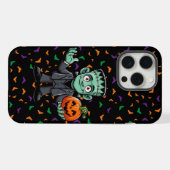 Niedlich, Cartoon Frankensteins Monster iPhone Hülle (Rückseite (Horizontal))