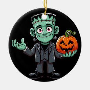 Niedlich, Cartoon Frankensteins Monster Keramik Ornament