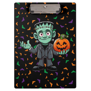 Niedlich, Cartoon Frankensteins Monster Klemmbrett