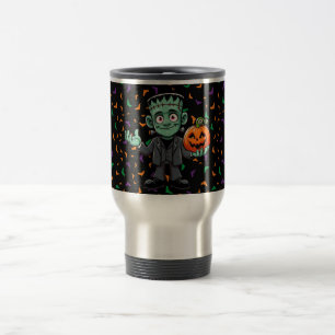 Niedlich, Cartoon Frankensteins Monster Reisebecher
