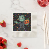 Niedlich, Cartoon Frankensteins Monster Serviette (Beispiel)