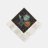 Niedlich, Cartoon Frankensteins Monster Serviette (Ecke)