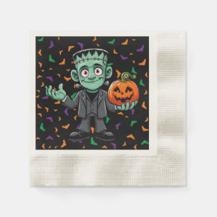 Niedlich, Cartoon Frankensteins Monster Serviette