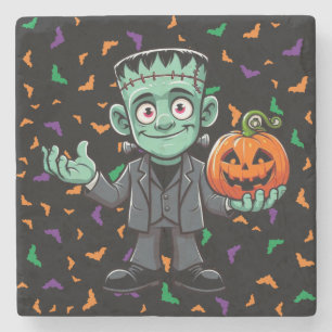 Niedlich, Cartoon Frankensteins Monster Steinuntersetzer