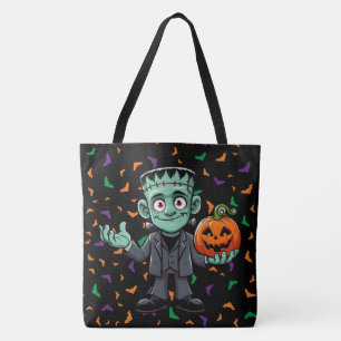 Niedlich, Cartoon Frankensteins Monster Tasche