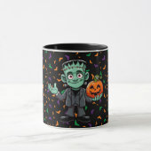 Niedlich, Cartoon Frankensteins Monster Tasse (Zentrum)