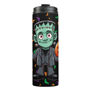 Niedlich, Cartoon Frankensteins Monster Thermosbecher