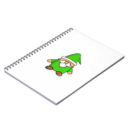 Niedlich Cartoon Gnome-Notebook Notizblock (Linke Seite)