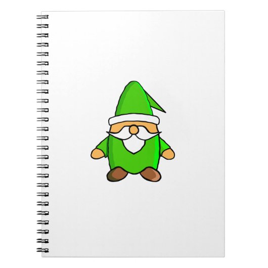 Niedlich Cartoon Gnome-Notebook Notizblock (Vorderseite)