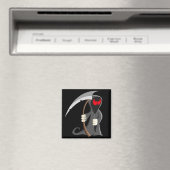 Niedlich Cartoon Grim Sensenmann Halloween Magnet (In Situ (Geschirrspüler))