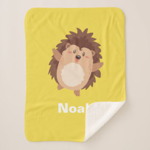 Niedlich Cartoon Igel Blanket - Hedgie Life Series Sherpadecke