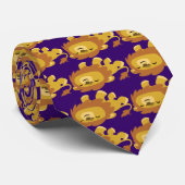 Niedlich Cartoon Lazy Lion Krawatte (Gerollt)