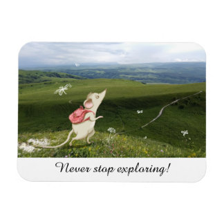 Niedlich Cartoon Mouse Journey Magnet