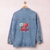 Niedlich, Cartoon-Oktopus mit Fischen Jeansjacke (Hangar)