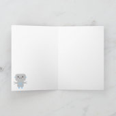 Niedlich Cartoon Robot | Hello Human Karte (Innenseite)