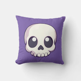 Niedlich Cartoon Skull Halloween Kissen