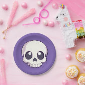 Niedlich Cartoon Skull Halloween Pappteller (Party)