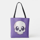 Niedlich Cartoon Skull Halloween Tasche (Rückseite)