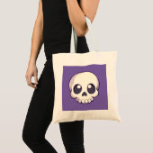 Niedlich Cartoon Skull Halloween Tragetasche (Vorderseite (Produkt))