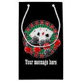 Niedlich Casino Gambling Party Kleine Geschenktüte (Rückseite)