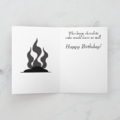 Niedlich Cat Albern Geburtstagskarte Karte (Innenseite)