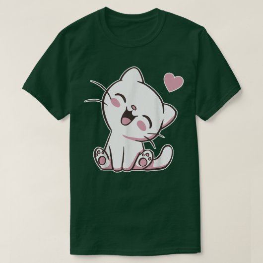 Niedlich Cat Anime Lover Adorable Kawaii Kitten  T-Shirt (Design vorne)