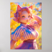 Niedlich Cat Anthro Poster (Vorne)