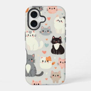 Niedlich Cat Apple iPhone 16 Fall Hülle