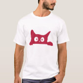 Niedlich Cat Basic T - Shirt (Vorderseite)
