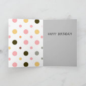 Niedlich Cat Birthday Salute Karte (Innenseite)