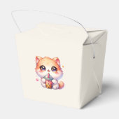 Niedlich Cat Boba Geburtstagsparty Geschenkschachtel (Rückseite)
