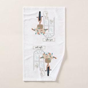 Niedlich Cat Cafe Handtuch