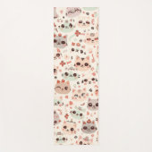 Niedlich Cat Cartoon Funny Pattern Party Yogamatte (Vorderseite)