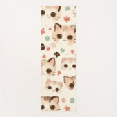 Niedlich Cat Cartoon Funny Pattern Party Yogamatte (Vorderseite)