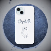 Niedlich Cat Cartoon Winking Kitty Simple Case-Mate iPhone Hülle