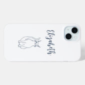 Niedlich Cat Cartoon Winking Kitty Simple Case-Mate iPhone Hülle (Rückseite (Horizontal))