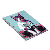 Niedlich Cat Chillin Notizblock (Rechte Seite)