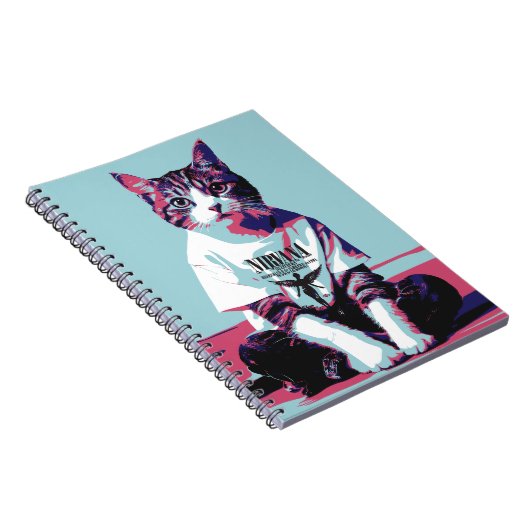 Niedlich Cat Chillin Notizblock (Rechte Seite)