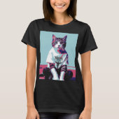 Niedlich Cat Chillin T-Shirt (Vorderseite)