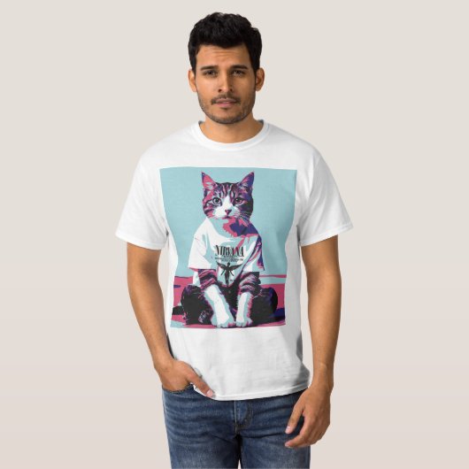 Niedlich Cat Chillin T-Shirt (Vorne ganz)