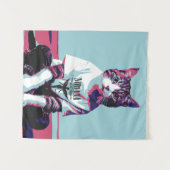 Niedlich Cat Chillin Wandteppich (Vorderseite (Horizontal))