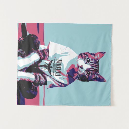 Niedlich Cat Chillin Wandteppich (Vorderseite (Horizontal))