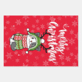 Niedlich Cat Christmas Kleinen Geschenke Galore Geschenkpapier Set (Vorderseite)