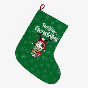 Niedlich Cat Christmas Kleinen Geschenke Galore Großer Weihnachtsstrumpf