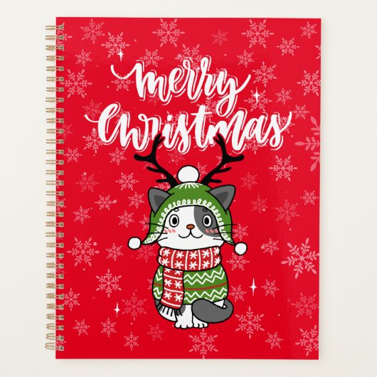 Niedlich Cat Christmas Kleinen Geschenke Galore Planer (Vorderseite)