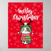 Niedlich Cat Christmas Kleinen Geschenke Galore Poster (Vorne)